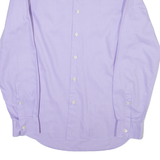 CALVIN KLEIN Mens Shirt Purple Striped Long Sleeve M