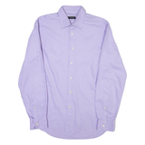 CALVIN KLEIN Mens Shirt Purple Striped Long Sleeve M