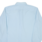 PIERRE CARDIN Mens Plain Shirt Blue Long Sleeve M