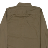 CALVIN KLEIN JEANS Mens Plain Shirt Green Long Sleeve L