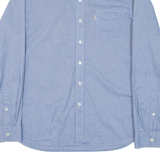 LEVI'S Mens Plain Shirt Blue Long Sleeve S