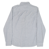 TIMBERLAND Slim Fit Mens Plain Shirt Grey Long Sleeve M