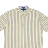 TOMMY HILFIGER Mens Shirt Yellow Striped L