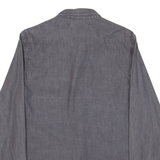 LEE Mens Plain Shirt Black Long Sleeve S