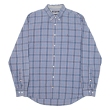 TOMMY HILFIGER New York Fit Mens Shirt Blue Check Long Sleeve L