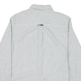 TOMMY HILFIGER Mens Shirt Green Striped Long Sleeve S