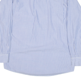 MODELOS Mens Shirt Blue Striped Long Sleeve M