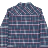 HELLY HANSEN Womens Shirt Blue Check Long Sleeve S