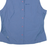 ODLO Womens Plain Shirt Blue Sleeveless L
