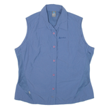 ODLO Womens Plain Shirt Blue Sleeveless L