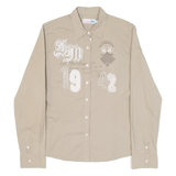 LA MARTINA Womens Plain Shirt Beige Long Sleeve S