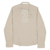 LA MARTINA Womens Plain Shirt Beige Long Sleeve S