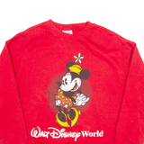 DISNEY Minnie Mouse Womens Sweatshirt Red L