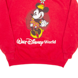 DISNEY Minnie Mouse Womens Sweatshirt Red L