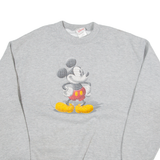 DISNEY Mickey Mouse Womens Sweatshirt Grey M