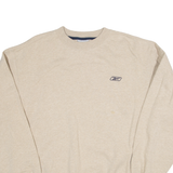 REEBOK Womens Sweatshirt Beige M