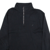 NAUTICA Womens Sweatshirt Blue 1/4 Zip XL