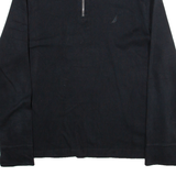 NAUTICA Womens Sweatshirt Blue 1/4 Zip XL