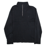 NAUTICA Womens Sweatshirt Blue 1/4 Zip XL