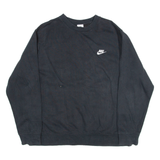 NIKE Womens Sweatshirt Black L