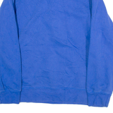 NIKE Mens Sweatshirt Blue 1/4 Zip S
