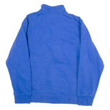 NIKE Mens Sweatshirt Blue 1/4 Zip S