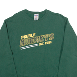 JERZEES Preble Hornets Mens Sweatshirt Green 90s S