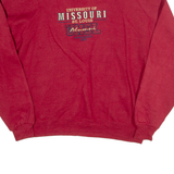 NAS University Of Missouri ST.Louis Womens Sweatshirt Red 90s USA L