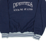 GEMS SPORTSWEAR Pipe Fitters Womens Sweatshirt Blue USA 2XL