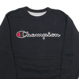 CHAMPION Womens Sweatshirt Black S