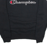 CHAMPION Womens Sweatshirt Black S