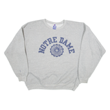 CHAMPION Notre Dame Womens Sweatshirt Grey USA XL