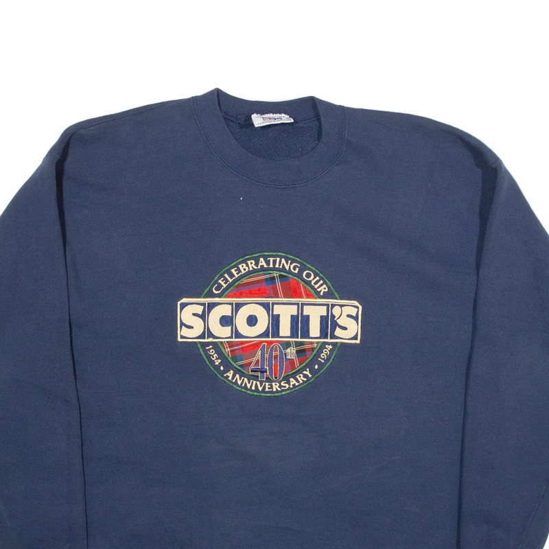 Scott's Womens Sweatshirt Blue 90s XL