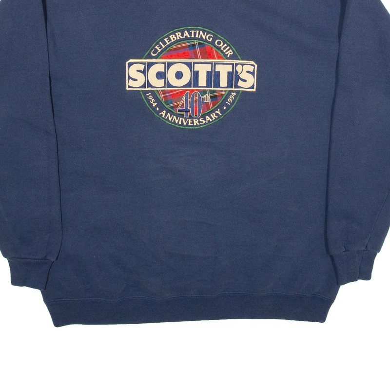 Scott's Womens Sweatshirt Blue 90s XL