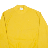 CHAMPION REVERSE WEAVE Mens Sweatshirt Yellow High Neck L