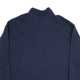 CHAMPION Mens Sweatshirt Blue 1/4 Zip 2XL