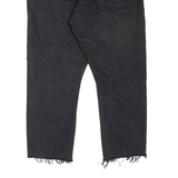 LEVI'S Wedgie BIG E Distressed Womens Jeans Black Regular Tapered W32 L24