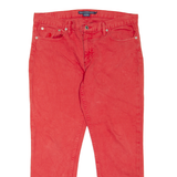 RALPH LAUREN SPORT Womens Jeans Red Regular Tapered W32 L27