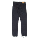 LEVI'S 501S Jeans Distressed Womens Black Skinny Straight W27 L32