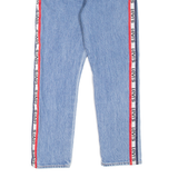 LEVI'S 501 BIG E Jeans Spell Out Womens Blue Regular Straight W26 L25