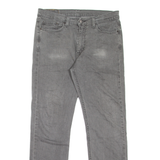 LEVI'S 514 Jeans Mens Grey Slim Straight W33 L32
