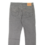 LEVI'S 514 Jeans Mens Grey Slim Straight W33 L32