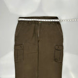 Tommy Hilfiger Cargo Trousers - 34W 30L Brown Cotton