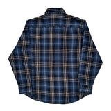Timberland Checked Flannel Shirt - Large Brown Cotton