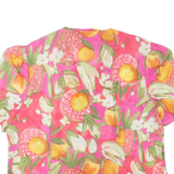 WILCRIS CREATIONS Womens Printed Blouse Pink Floral 2XL