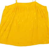 Womens Camisole Top Yellow Sleeveless L