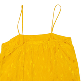 Womens Camisole Top Yellow Sleeveless L