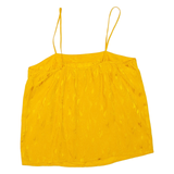 Womens Camisole Top Yellow Sleeveless L