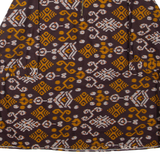 Womens Printed Top Black Collared 3/4 Sleeve Crazy Pattern XL