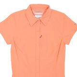 COLUMBIA Omni-shade Sun Protect Womens Shirt Orange Collared XS